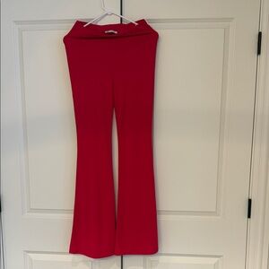NWOT Zara Vibrant Hot Pink Flare Pants